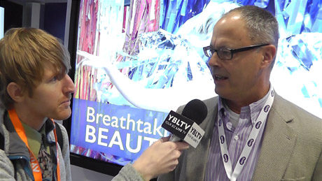 Bob Wudeck, Associate VP of Strategy and Business Development at BenQ America Corp. chats with YBLTV Anchor, Eric Sheffield at the 2015 Digital Signage Expo.