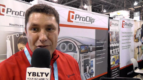 Johan van Mierlo, ProClip USA's Global Partner Development Manager at CTIA Super Mobility Week 2015.