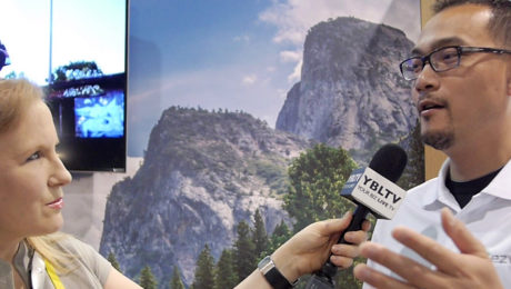 Albert Lin, General Manager of EZVIZ, Inc. chats with YBLTV Anchor, Erika Blackwell at CES 2016.