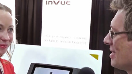 Steve Maitin, InVue Security Products' Director of Product Marketing, Commercial Solutions chats with YBLTV Anchor, Dawn Church at Interop 2016. Source: YBLTV / YBL, LLC.
