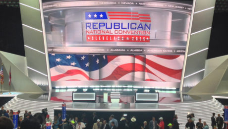 The 2016 Republican National Convention was held at the Quicken Loans Arena in Cleveland between July 18 and 21.
