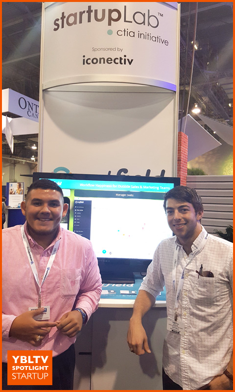 YBLTV Spotlight Startup: Outfield, Angel Lozano, Web Developer & Tim Havelka, Lead Android Developer. CTIA Super Mobility 2016.