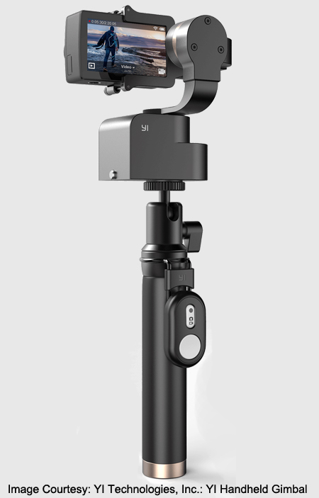 Image Courtesy: YI Technologies, Inc.: YI Handheld Gimbal.