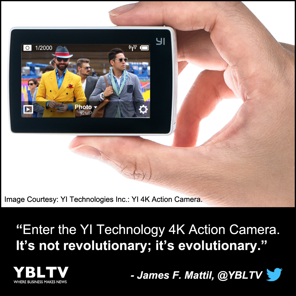 Image Courtesy: YI Technologies, Inc.: YI 4K Action Camera.