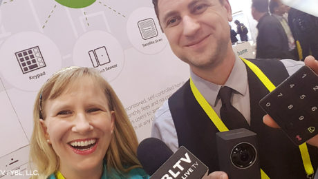 iSmart Alarm Inc.'s Director of Marketing, Zac Sutton with Erika Blackwell at CES 2017.