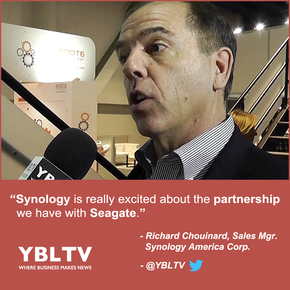 Synology America Corporation, Sales Manager, Richard Chouinard at NAB 2017.