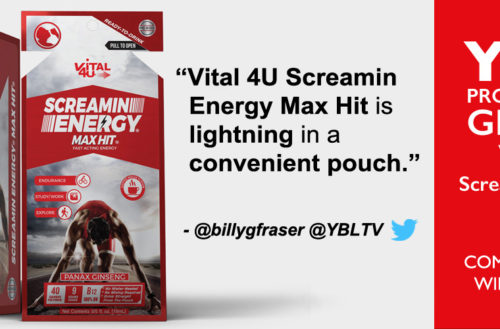 YBLTV Giveaway: Vital 4U® - Screamin Energy Max Hit