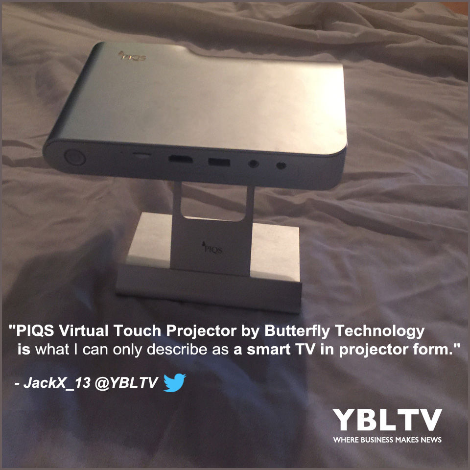 PIQS Virtual Touch Projector by Butterfly Technology. YBLTV Review by Jack X.