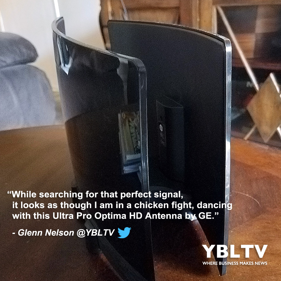 Ultra Pro Optima HD Antenna by GE. YBLTV Review by Glenn Nelson.